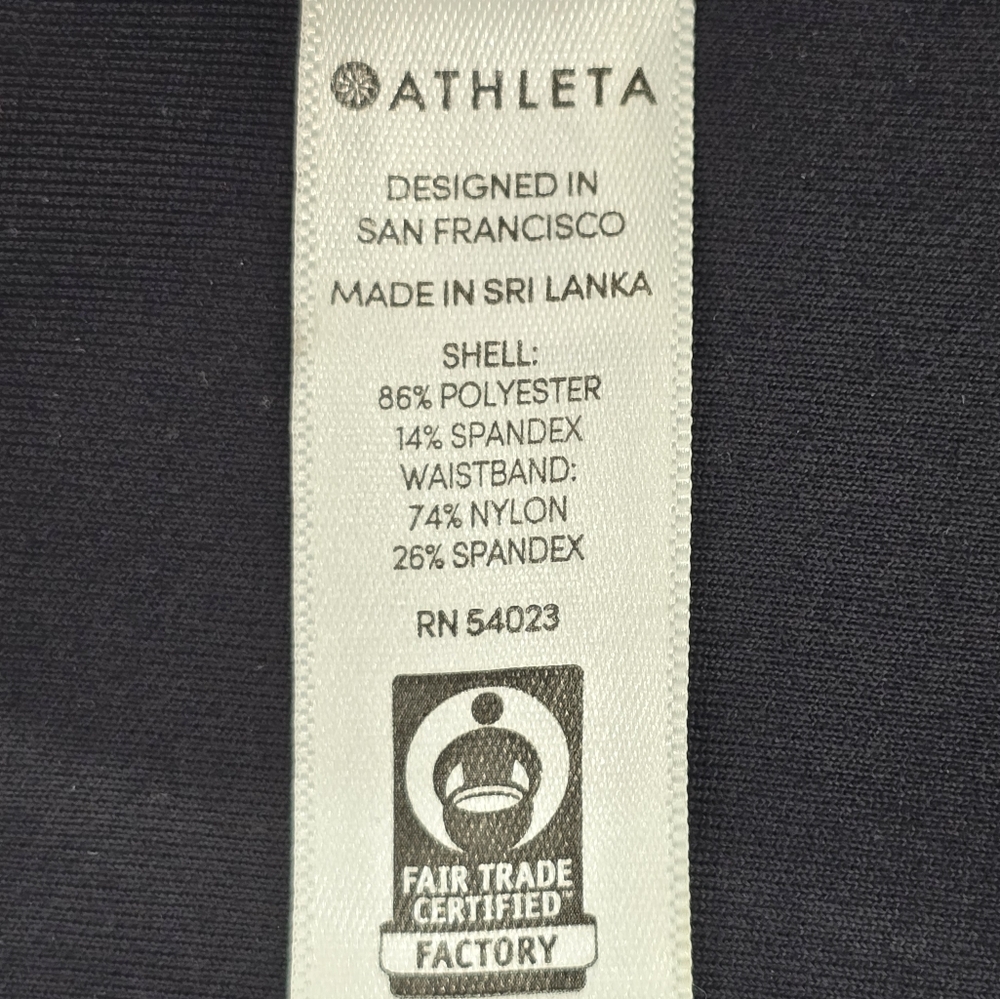 Athleta All-Over Gleam Faux Leather Stretch Leggings Pants - Picture 8 of 9